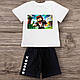 Комплект дитячий футболка і шорти Roblox Роблокс, фото 3