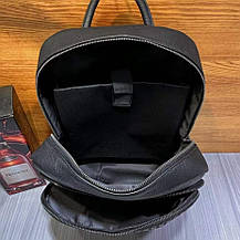 Рюкзак чоловічий шкіряний. Чорний міський рюкзак для ноутбука та документів Tiding Bag 13292, фото 4