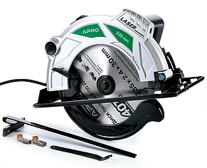 Пила циркулярна електрична 235мм 2500Вт APRO C235 (899213), фото 2