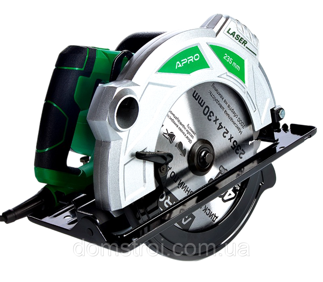 Пила циркулярна електрична 235мм 2500Вт APRO C235 (899213)