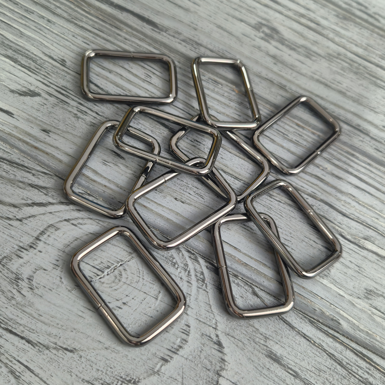 Рамки дротяна 25х15х3,3 мм Темний нікель, фото 1