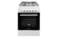 Біла газова плита 4 конфорки Grunhelm G4FG5612W 127337 кухонна плита для дому