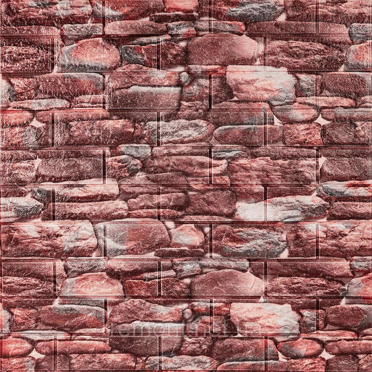 Самоклеюча декоративна 3D панелі 700х770х5мм Матовий камінь (060M) SW-00000635, фото 1