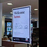 Кристалайт А0 підвісний на тросах, світлова панель Crystalight для постера А0 841х1189 мм, ACRY