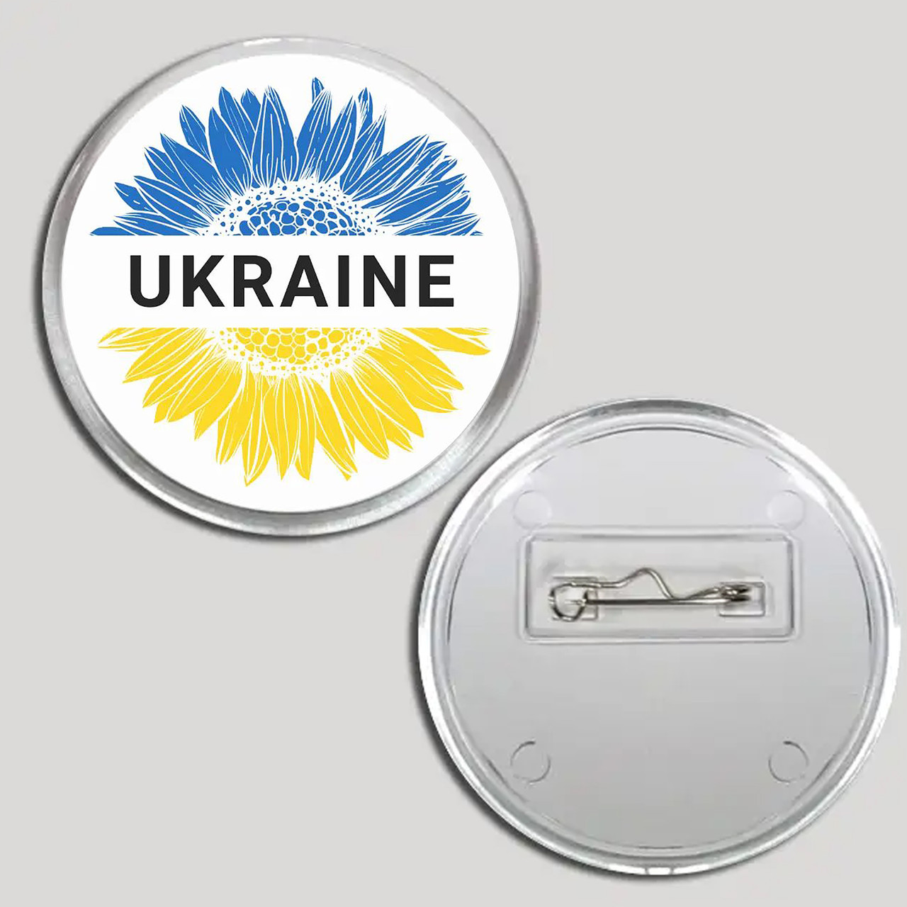 Акриловий значок з друком "UKRAINE" (27411), фото 1