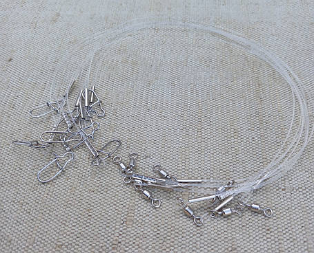 Повідці рибальські з флюорокарбону на щуку (30см/14кг), фото 1