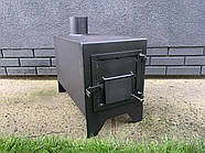 Буржуйка, піч з сушінням для речей, варильною поверхнею, в квартиру, гараж, теплицю, будинок до 50м2, сталь 2 мм, фото 3