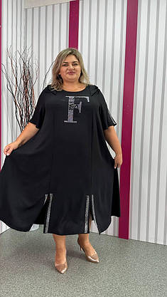 Ошатна легка сукня з капюшоном "Джаміля" 62-64 66-68 70-72 74-76, фото 2