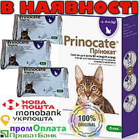 Prinocate ( Принокат ) капли от блох, клещей и глистов для котов на вес от 4 до 8 кг (80mg/8mg 0,8ml) KRKA