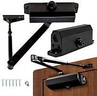 Дверні доводчики з ліктьовою тягою, Доводчик дверей меблів, Доводчик для протипожежних дверей Malatec (Польща), TPY