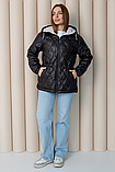 Жіноча трендова стьобана куртка Еліна, розміри 44-58, фото 7
