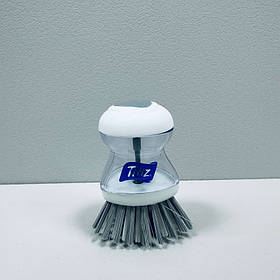 Щітка для посуду з контейнером для миючого засобу Titiz TP110 біла з прозорим