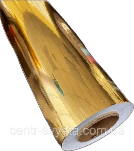 Плівка самоклеюча (40х100 см) № 5 Дзеркальне золото, Light Gold