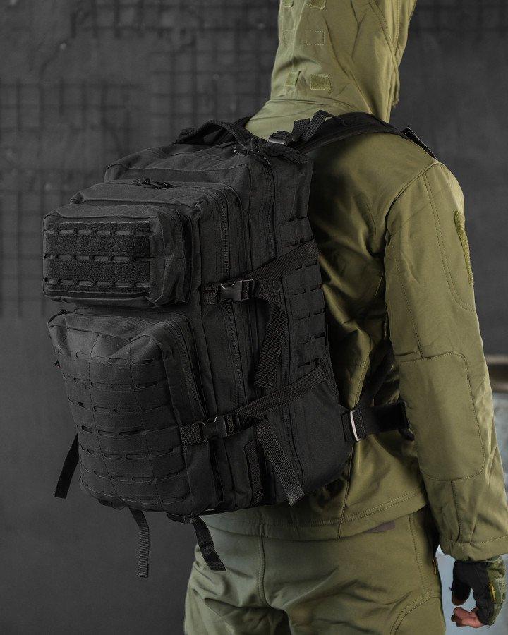 Рюкзак штурмовий US Laser Cut Assault Black 17-0!, фото 1