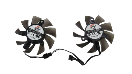 Вентилятор (кулер) Taihui 18608 для відеокарти Palit GTX 1650 комплект 2шт (TH8015S2H-PAB01) Б/В, фото 2