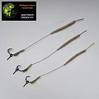 Повідець на коропа з лінтяйкою гачок «Krank» № 8