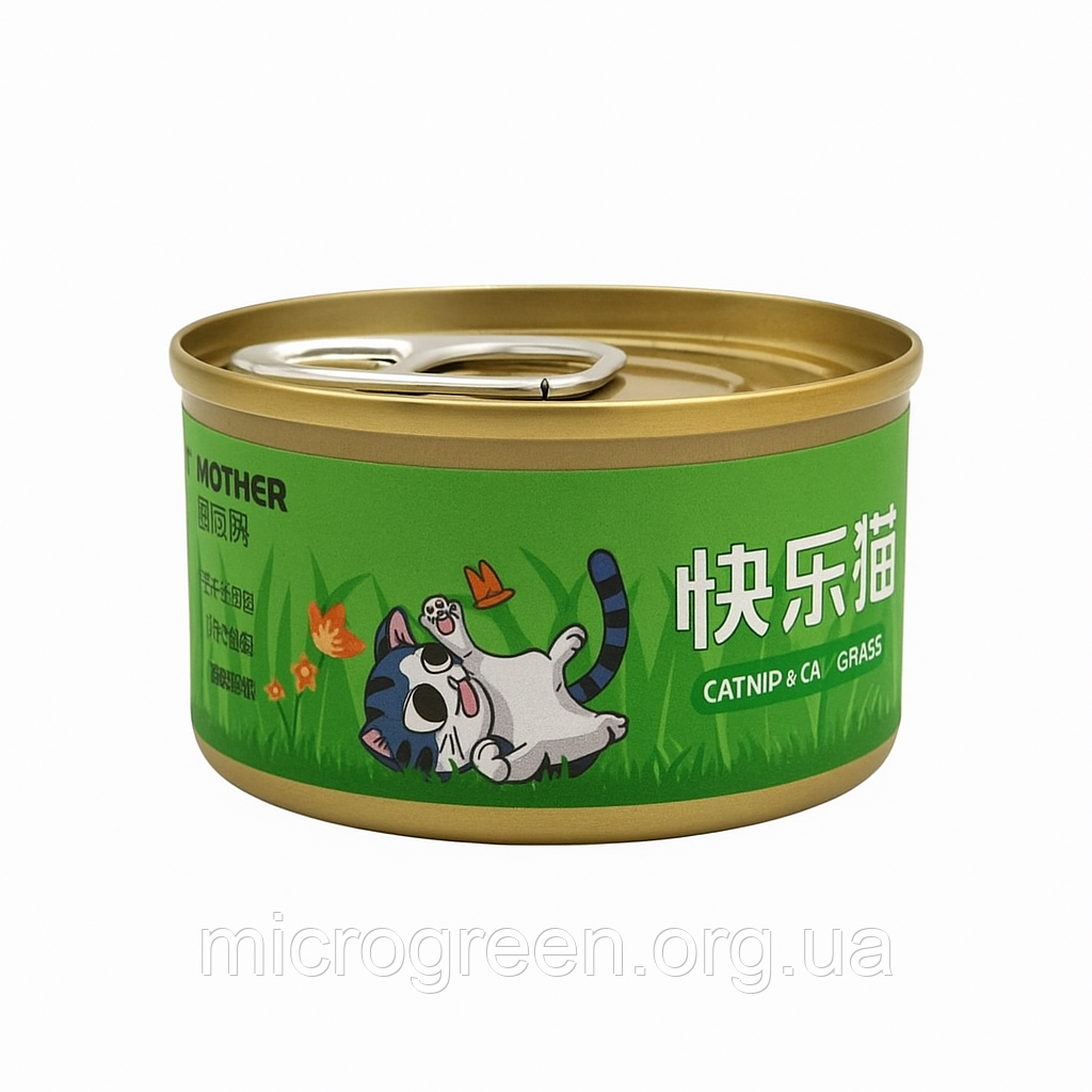Консерва з котячою травою та м’ятою