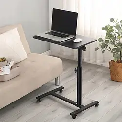 Стіл наддушений на коліщатках із подвійною стільницею 40/20/90 Підставка для ноутбука