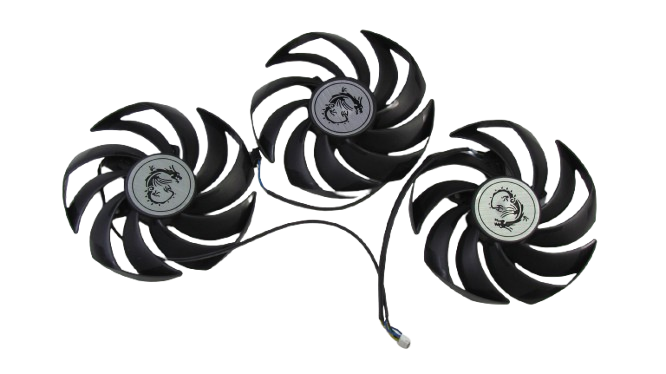 Вентилятор (кулер) Power Logic 55421 для відеокарти MSI Suprim комплект 3шт (PLD10010B12HH)