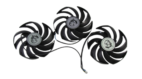 Вентилятор (кулер) Power Logic 55421 для відеокарти MSI Suprim комплект 3шт (PLD10010B12HH), фото 1