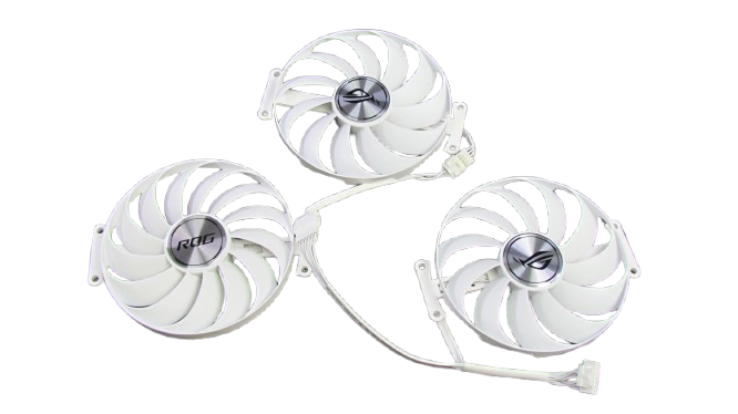 Вентилятор (кулер) Everflow 51697 для відеокарт Asus ROG Strix White RTX 3090 3080 3070 комплект 3шт (T129215SU)