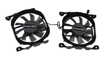 Вентилятор (кулер) Colorful 32225 для відеокарти Inno3D Twin X2 GTX 1070 / 1070 Ti комплект 2шт (CF-12815S), фото 1