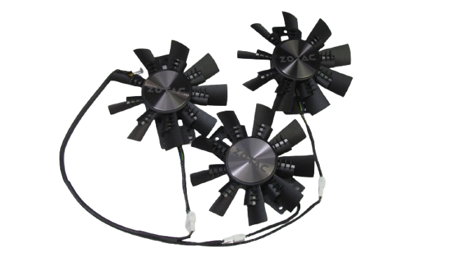 Вентилятор (кулер) Apistek 18603 для відеокарти Zotac AMP Extreme GTX 1070 Ti / 1080 Ti 1шт (GAA8S2U)