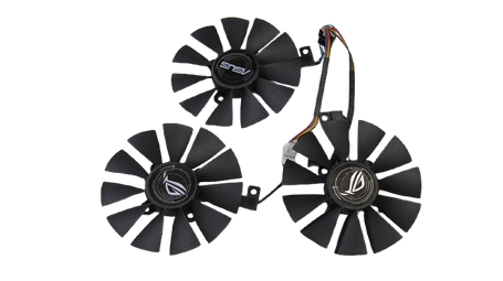 Вентилятор (кулер) Power Logic 46476 для відеокарти Asus ROG Strix RX / GTX комплект 3шт (PLD09210S12HH), фото 1