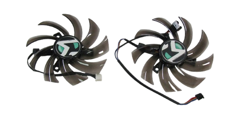 Вентилятор (кулер) Taihui 53200 для відеокарти Palit Dual GTX 1060 - 1080 комплект 2шт (TH9210S2H-PAA01), фото 2