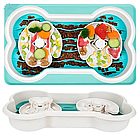 Миска для годування собак у формі кісточки із силіконовим килимком Henry Cary, фото 2