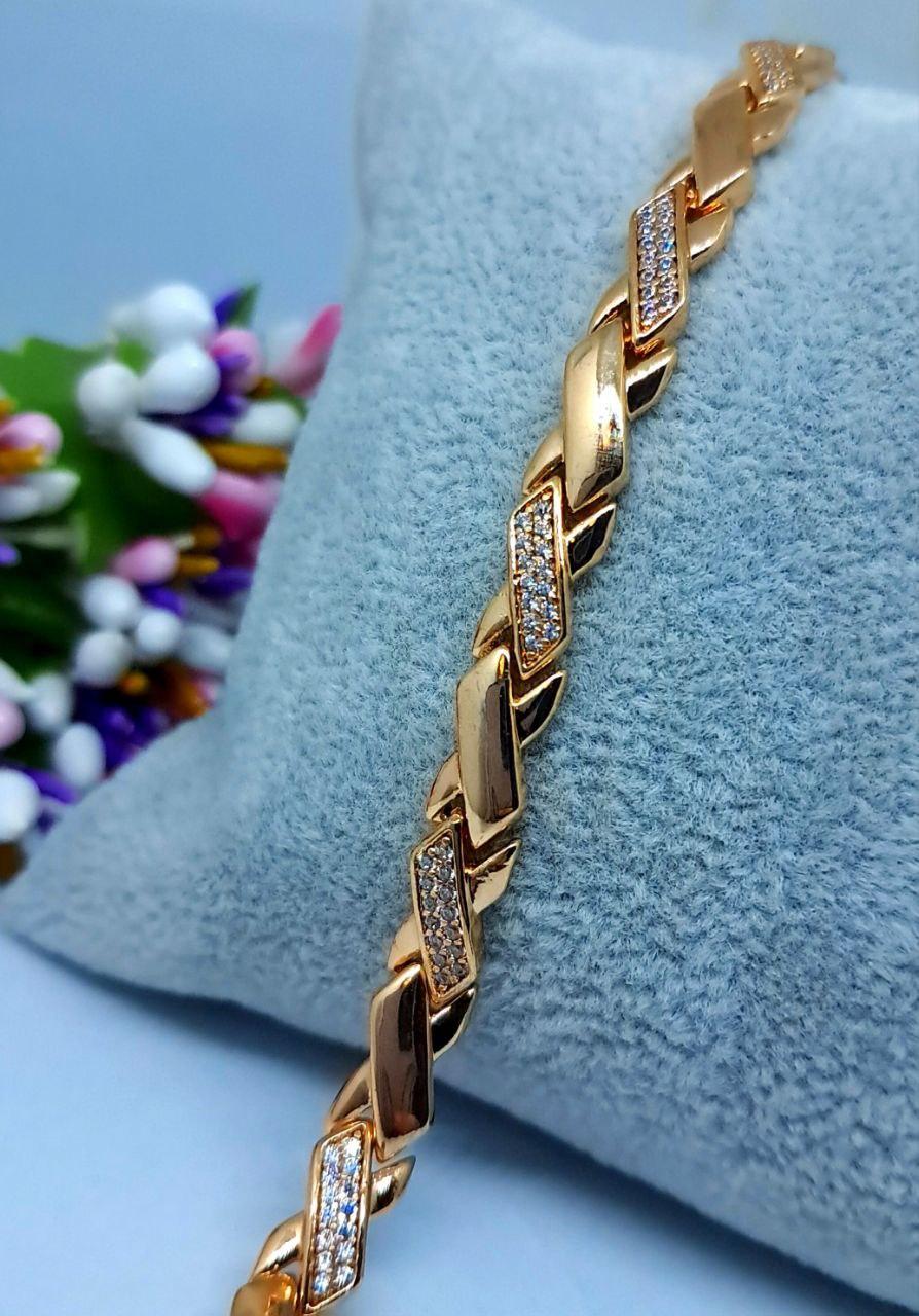 Браслет Селіна медичне золото Розмір регульований 17-19 см ширина 6 мм ХР 5088