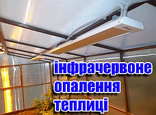 Інфрачервоне опалення теплиць