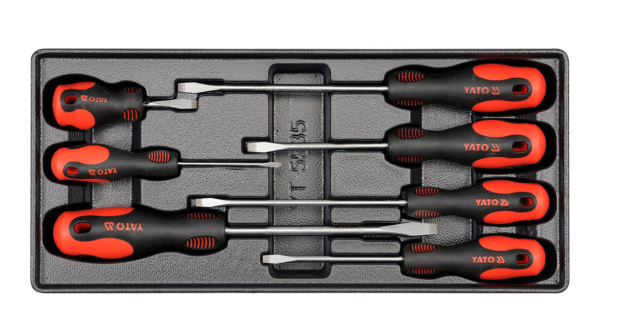 Плоскі викрутки для вставки скриньки 7 шт YATO YT-5535