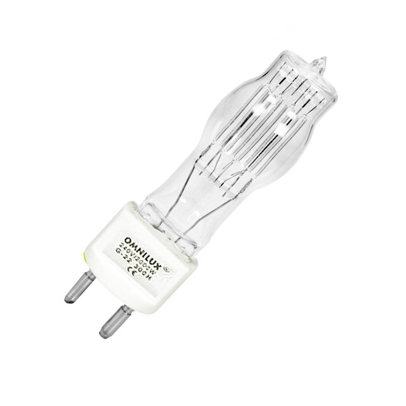 Лампа кварцова галогенна 230v 2000w OMNILUX G22, фото 1