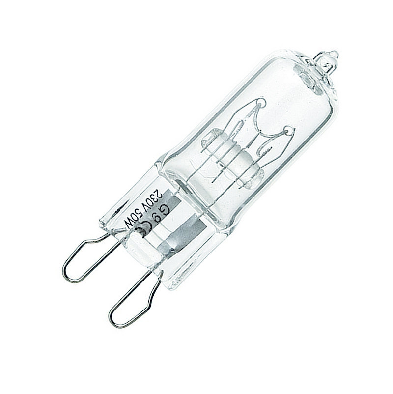 Лампа кварцова галогенна 220v 50w DELUX CL G9, фото 1