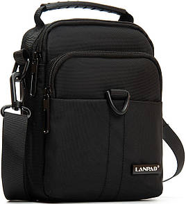 Сумка чоловіча Lanpad на плече чорна