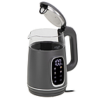 Електричний чайник Adler AD 1305 сірий, скляний, LED, з контролем температури, 1.7 л, фото 2