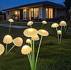 Садовий світильник на сонячних батареях Mushroom 10led Warm white  комплект 2шт, фото 2