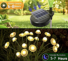 Садовий світильник на сонячних батареях Mushroom 10led Warm white  комплект 2шт, фото 3