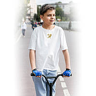 Детская патриотическая Футболка с вышитым Гербом Харькова