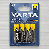 Батарейка сольова Varta Super Heavy Duti R6, AA, 1,5V, 4шт/уп