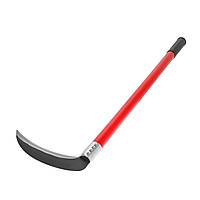 Ручна міні-коса для трави нерозкладна на заклепках з ергономічною червоною ручкою підкісок серп 55 см