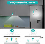 Кухонні світильники Forepin Under Cabinet, 3шт. 40 світлодіодних світильників з датчиком руху з магнітною смугою, 20 см USB, фото 5