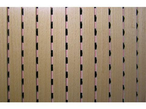 Decor Acoustic Бук Натуральный шпон бука Акустическая перфорированная панель на основе MDF - фото 1 - id-p471278736