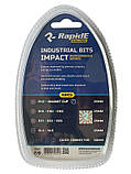 Біта, набір біт RapidE Impact 25mm 10pcs (9шт біт + магнітний біт-тримач 
60mm з фіксатором), фото 2