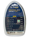 Біта, набір біт RapidE Impact 25mm 19pcs (18шт біт + магнітний біто-тримач
60mm з фіксатором), фото 2