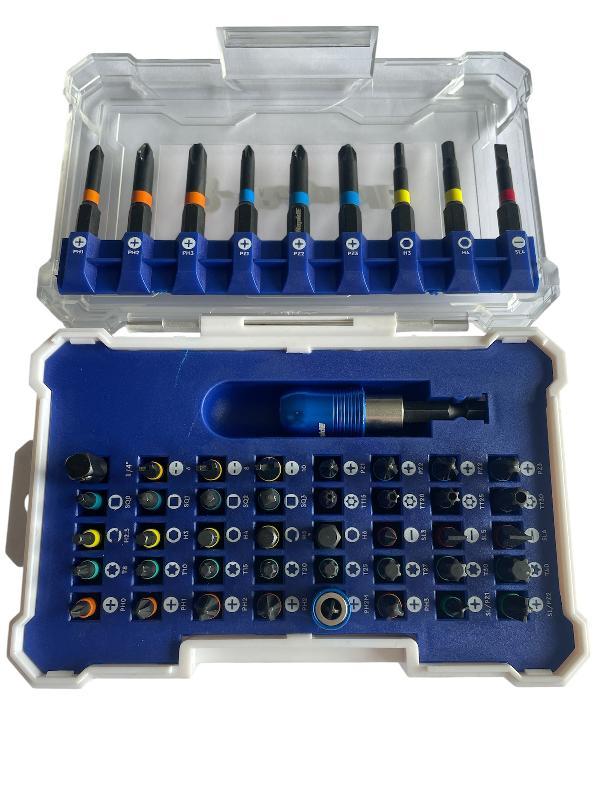 Біта, набір біт RapidE Impact 25/50mm 50pcs (49шт біт + магнітний біто-тримач
60mm з фіксатором), фото 1