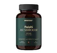 Гриб рейши, Reishi Mushroom, Mind Shi, 1000 мг 60 капсул (MSH-04409)