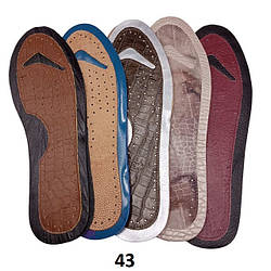 Шкіряні стельки РОЗПРОДАЖ !! розмір 43 (різні кольори)