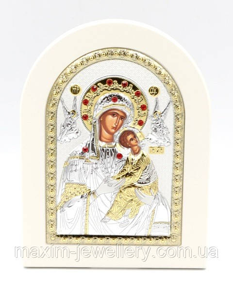Срібна ікона "Божої Матері «Неустанної Помочі»" (260x200мм.), фото 1